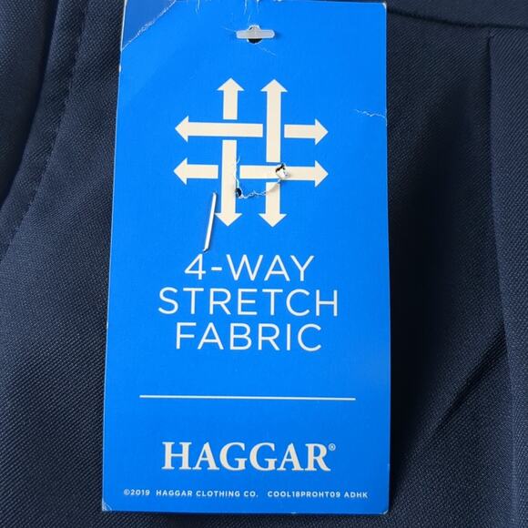 Haggar Cool 18 Pro Gabardine Pleated Expandable Waist Shorts 50Wx10 Big Tall NWT - Picture 7 of 12